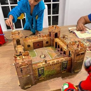 Usborne castle puzzle book learning midevil family fun.